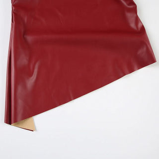 Halter PU leather irregular zip-up top