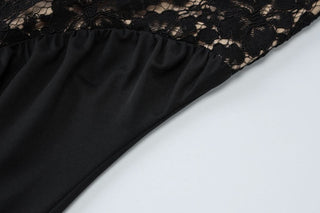 Halter backless lace ruched maxi dress