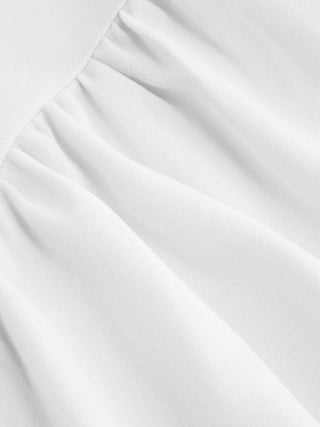 Grad Dresses Cute Summer Dresses Party Dress For Party New Years Holiday Dress Valentine rush outfits special occasion dresses Woven Sculptural Boat Neck Bowknot Bubble Hem Mini Dress For Date