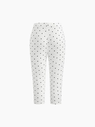 Polka Dot Stretch Capri