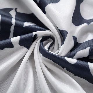 Sheer mesh letter pattern contrast mini skirt