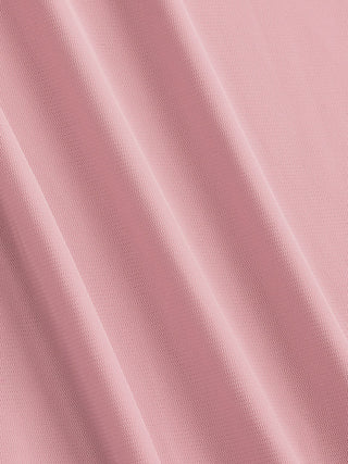 Mesh Ruffle Hem Maxi Dress