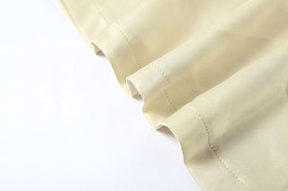 A line ruched zip up mini skirt