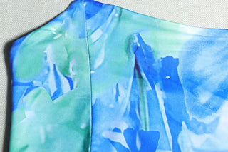 Contrast ruched tube mini dress