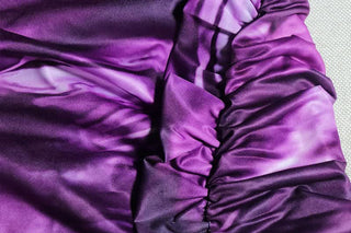 Contrast ruched cross back cami mini dress