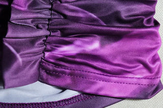 Contrast ruched cross back cami mini dress