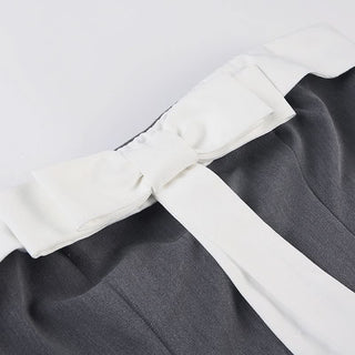 Bowknot ruffle ruched tube mini dress