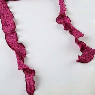 Halter ruffle irregular backless top