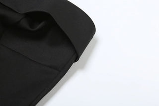 Gloves zip-up backless tube mini dress