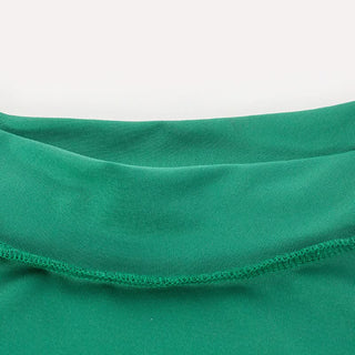 Long sleeve crewneck stitch contrast maxi dress