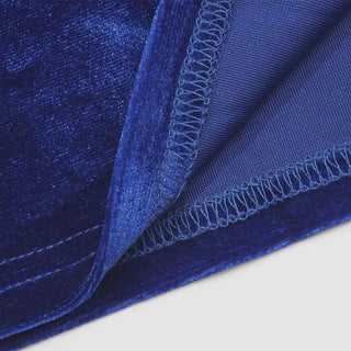 Irregular long sleeve self tie velvet one shoulder mini dress