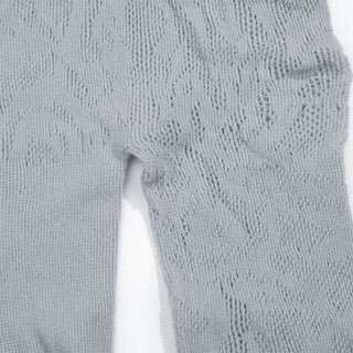 Long sleeve hollow out u neck gloves romper