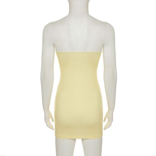 Butterfly print contrast backless tube mini dress