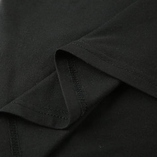 Short sleeve crewneck letter beaded mini dress