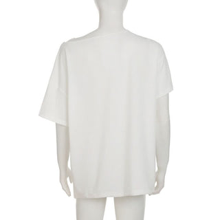 Short sleeve cross print top