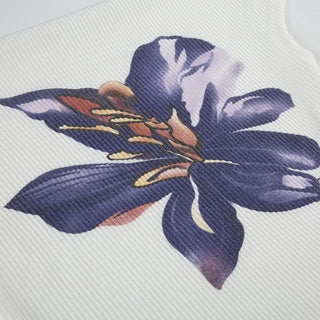 Off shoulder flower print top