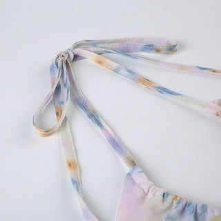 Halter ruched flower print maxi dress