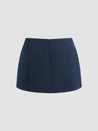 Cotton Low Rise Split Skort
