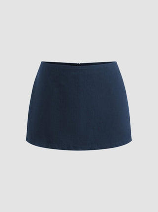 Cotton Low Rise Split Skort