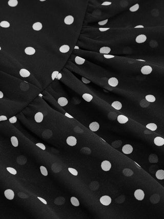 Chiffon Leopard Bowknot Oversized Mini Nightdress