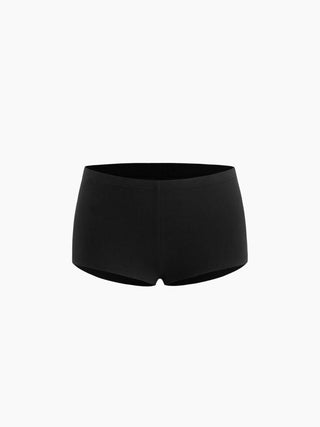 Knit Fabric CDR Low Rise Micro Shorts  For Daily Casual