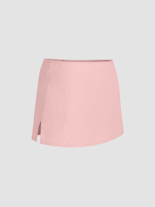 Cotton Low Rise Split Skort
