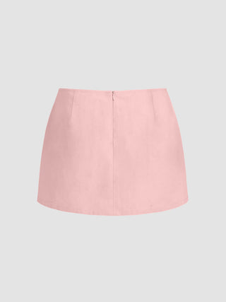 Cotton Low Rise Split Skort