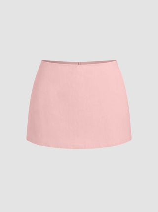 Cotton Low Rise Split Skort