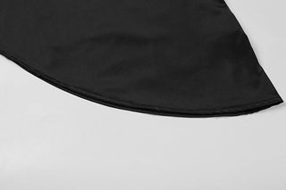 Cowl neck satin irregular cami mini dress