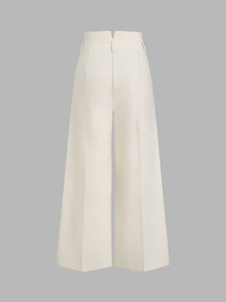 High Rise Linen Trousers