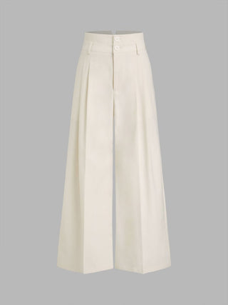 High Rise Linen Trousers