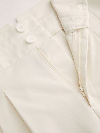 High Rise Linen Trousers