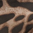 Chiffon Leopard Bowknot Oversized Mini Nightdress