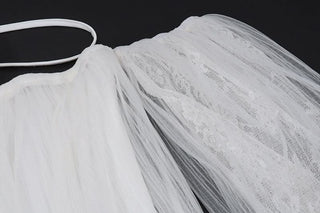 Off shoulder halter mesh flower applique mini dress