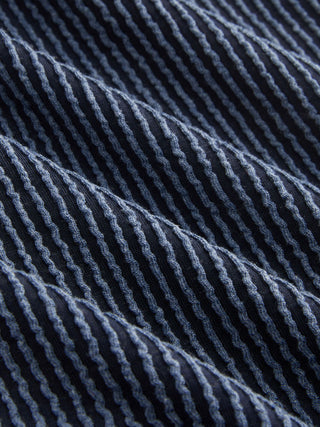 Round Neckline Stripe Button Through Tank Top