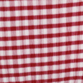 V-neck Gingham Bowknot Lettuce Trim Tankini Bikini Set
