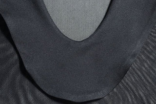 Long sleeve mesh patchwork maxi dress