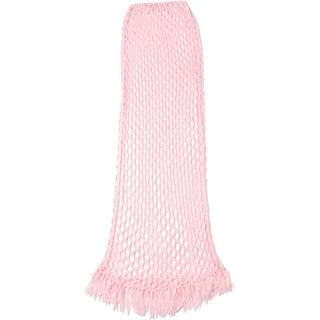 Hollow out knitted 2 piece raw hem bodysuit