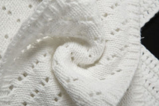 Halter knitted self tie crop top