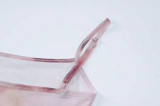 Square neck flower print cami maxi dress