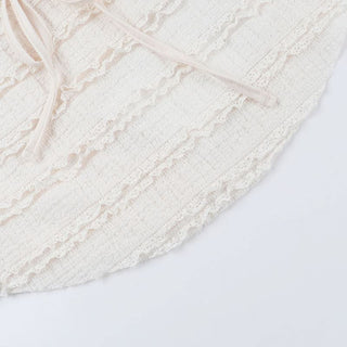 Ruffle halter self tie v neck backless top