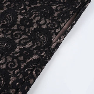 Halter self tie deep V neck lace backless romper