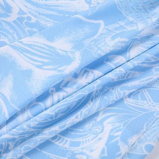 Ruched print corset self tie tank top