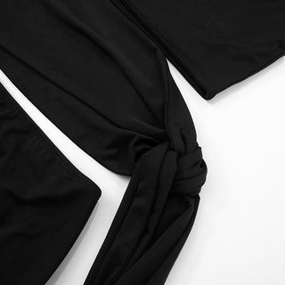 Hollow out irregular one shoulder solid cut out mini dress