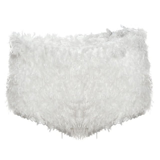 Fluffy solid low rise short pant