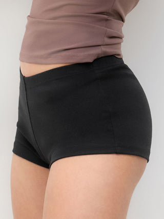 Knit Fabric CDR Low Rise Micro Shorts  For Daily Casual