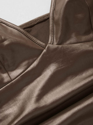 Halter Neckline Ruched Cami Top