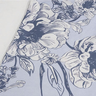 V neck flower print backless cami maxi dress