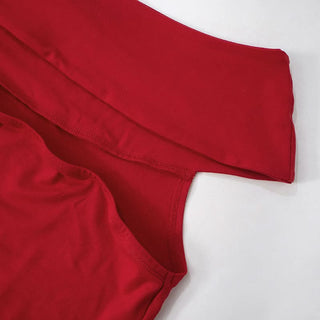 Hollow out Off shoulder solid cut out mini dress