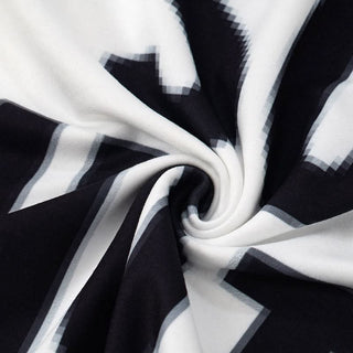 U neck letter print contrast tank mini dress